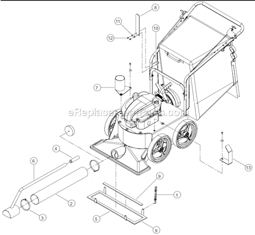 WV190SáDriveáAssembly Diagram and Parts List for WV190S  Bear Cat Auger